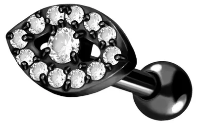 Produktbild von Ohrpiercing Titan Ohrpiercing KRISTALLAUGE