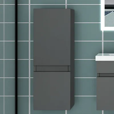 Produktbild von Midischrank 83 cm hoch Badschrank Wandschrank Hängeschrank Anthrazit