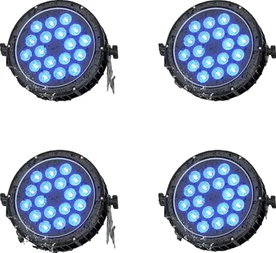 Image de Lumière de scène LED RGBW, puissance 270W, IP65 étanche, ZQ01417, prise européenne