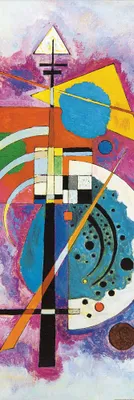 Produktbild von Wassily Kandinsky Kunstdruck Bild - Hommage An Grohmann, 1926 (158 x 53 cm)