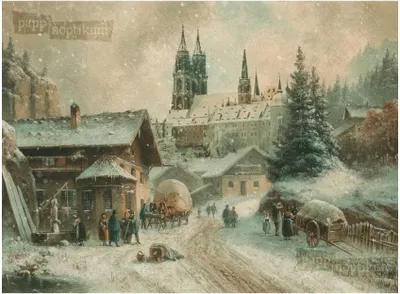 Image de Calendrier de l'Avent nostalgique en papier – Veille de Noël – 38 x 27 cm