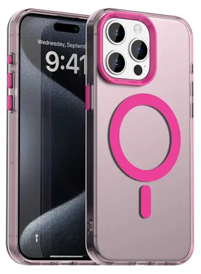 Obrázek produktu pro Techsuit – Ochranné pouzdro CandyCase MagSafe pro iPhone 15 Pro – růžové
