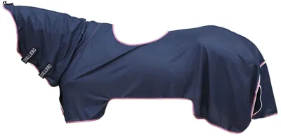 Produktbild von Covalliero Fliegen Ausreitdecke dark navy FS 2026 mit festem Halsteil, Größe:165cm