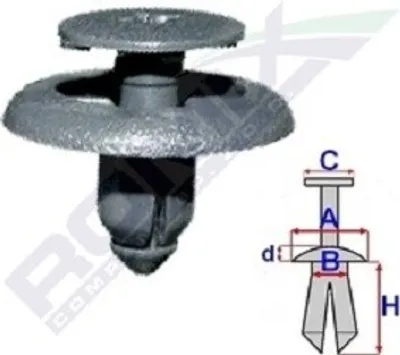 Produktbild von 10x ROMIX B25276 Clip Zier- / Schutzleiste