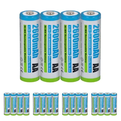 Produktbild von 20 x Akku Mignon AA HR6, KR6, LR6, R6, L6 - Ni-MH 2600mAh 1.2V