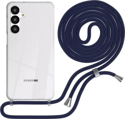 Produktbild von EAZY CASE Handykette mit Hülle für Samsung Galaxy A16 Backcover Handykette, zum Umhängen in Dunkelblau