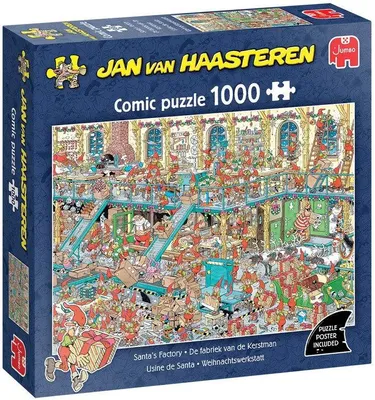 Productafbeelding van Puzzel xms jvh santas factory 1000 Plenty Gifts