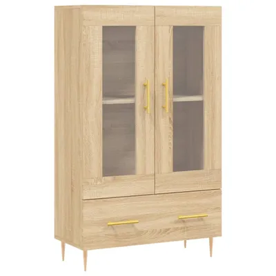 Zdjęcie produktu dla Wysoka szafka, dąb sonoma, 69,5x31x115 cm