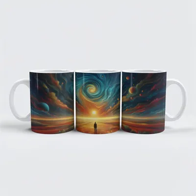 Produktbild von raxxa Premium-Tasse "Der Weg ins Kosmische Licht"