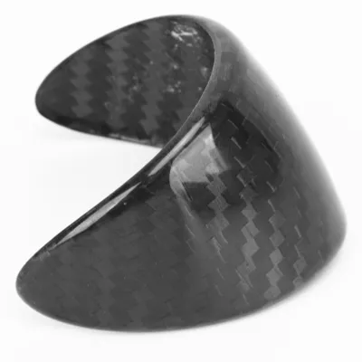 Image de Cache de pommeau de levier de vitesses, design carbone – compatible avec les modèles Mini Cooper R55/R56/R57/R58/R59/R60/R61, pièce de rechange pour le levier de sélection de vitesses