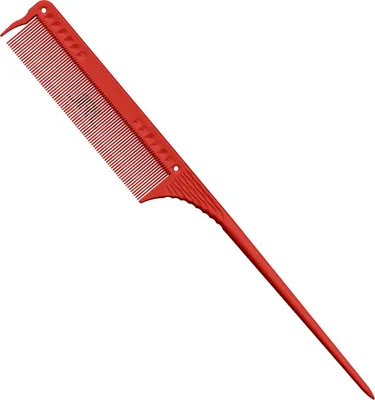 Produktbild von JRL Professional Feinzahn Stielkamm 8.5" rot