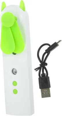 Imagen del producto de Mini ventilador USB con sistema de pulverización – Se carga mediante USB – Ideal para terraza, viajes, oficina, camping