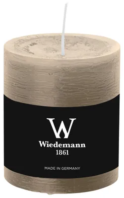 Imagen del producto de Wiedemann 281003.100. Vela cilíndrica - 80 x 68 mm, color barro