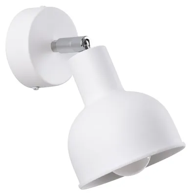 Produktbild von Wandspot Metall E27 verstellbar Weiß Vintage Wandleuchte