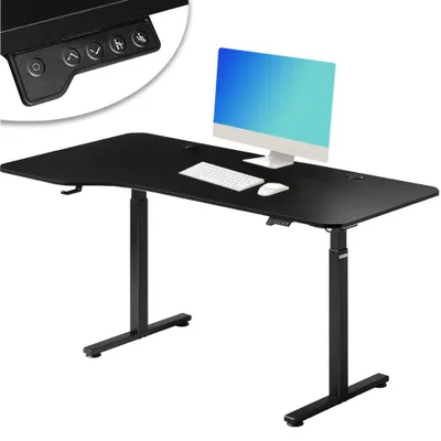 Immagine prodotto di Scrivania Elettrica Regolabile Altezza 160x75x72-117 cm Nera