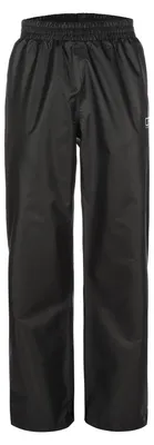 Produktbild von Dry Fashion Herren Regenhose inkl. Packsack – Leichte Regenbundhose mit Pack-Tasche Überziehhose Wasserdicht Winddicht Atmungsaktiv in Schwarz Größe L