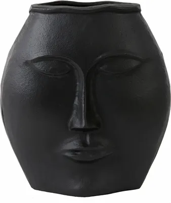 Produktbild von Light & Living - Vase FACE - 34x16x35cm - Schwarz