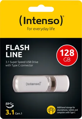 Obrázek produktu pro Intenso 3538491 Intenso Flash Line Type-C  128GB USB Stick 3.1