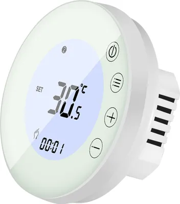 Zdjęcie produktu dla Cyfrowy termostat pokojowy LCD do ogrzewania podłogowego z kotłem wodnym/gazowym Programowalny termostat pokojowy z okrągłym podświetleniem