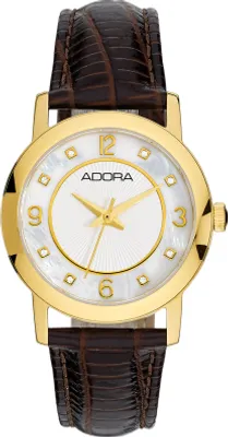 Produktbild von ADORA Trends AT5543 Damen Uhr Edelstahl Leder