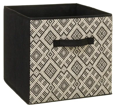 Obrázok produktu pre 5Five simply smart úložný box Ethnique Čierna / biela z kartónu, plast 31 cm x 31 cm x 31 cm