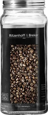 Zdjęcie produktu dla #4xRitzenhoff & Breker słoik do przechowywania "VIO", kwadratowy, 1,9 l