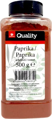Produktbild von TGQ Paprika edelsüss 500g Dose Vorrat Gewürz