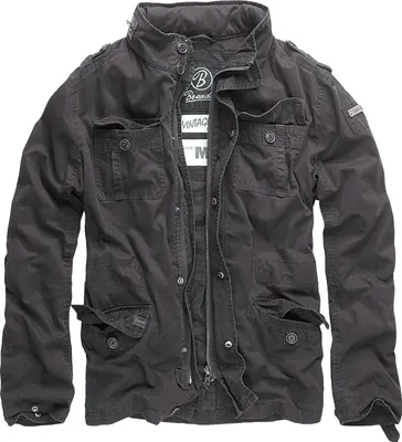 A studio shot of a black jacket.