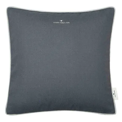 Image de Tom Tailor Housse de coussin décoratif Dove Signature anthracite 40x40cm