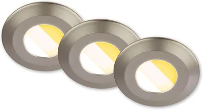Immagine prodotto di Set di 3 faretti LED da incasso per bagno LED faretti da incasso per bagno CTS dimmerabili Ra90