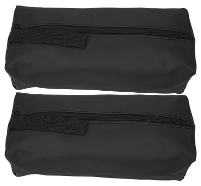 Image de Sac à outils en polyester, outils à main, organiseur, fermeture à glissière, rangement d'extérieur pour clés, tournevis, noir
