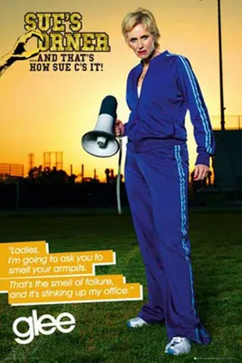 Productafbeelding van GLEE - Sue's Corner - Televisieserie - Film - Poster - Gedrukt - Formaat: 61x91,5 cm