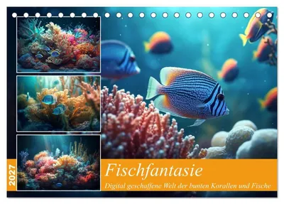 Produktbild von Fischfantasie (Tischkalender 2027 DIN A5 quer), CALVENDO Monatskalender