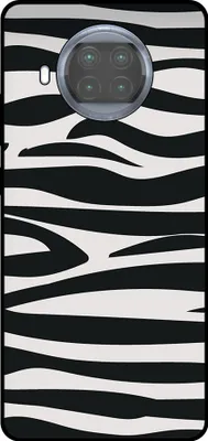 Produktbild von Smartphonica Handytasche geeignet für Xiaomi Mi 10T Lite mit Zebradruck - TPU zurück Abdeckung Fall Zebra-Design - Schwarz Weiß