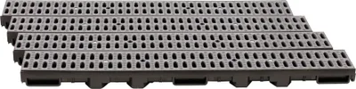 Produktbild von ScarMaxx 4m Entwässerungsrinne Bodenrinne Regenwasser A15 60 mm Stegrost Grau - 13x400x6cm