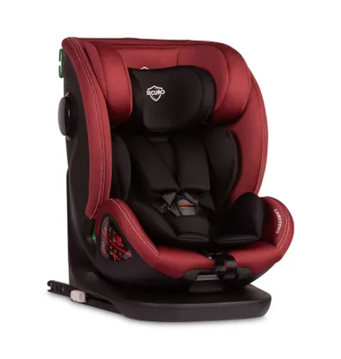 Image de CARETERO Securo, Reboarder 360 Rotation Isofix, Siège auto 2en1, Rouge Bourgogne