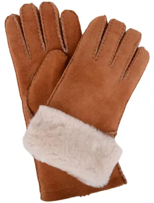 Productafbeelding van Solidchoice - Dames Schapenvacht Handschoenen met Lange Cuff