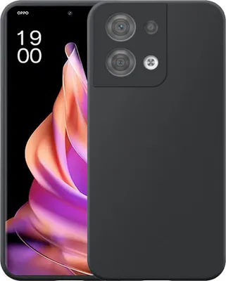 Image de Convient à l'Oppo Reno 9 Phone Case Black Flexible Silicone TPU Case - Flexible Back Cover Case Silicone TPU - Black - Smartphonics