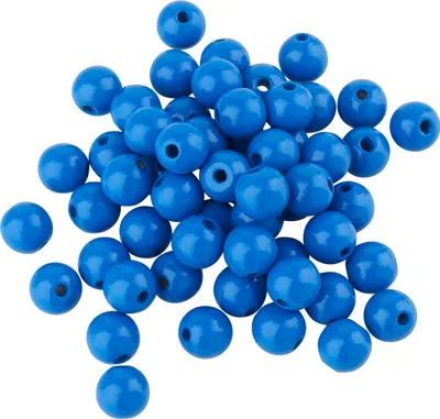 Produktbild von Holzperlen, Ø 10 mm, ca. 50 Stück Blau