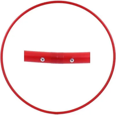 Produktbild von Hula Hoop Rohling, HDPE-20mm, ROT, Durchmesser 70cm