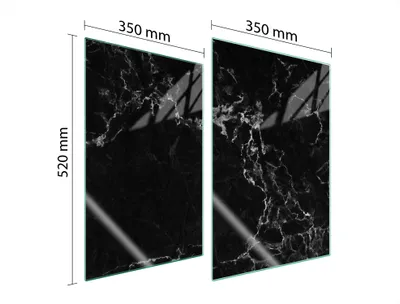 Produktbild von Glasschutzplatte Für Küche 2X35X52 Marmor