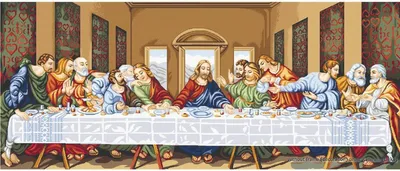 Obrázok produktu pre Súprava Luca-S krížikový steh "Posledná večera", počítaný vzor, 130x56cm