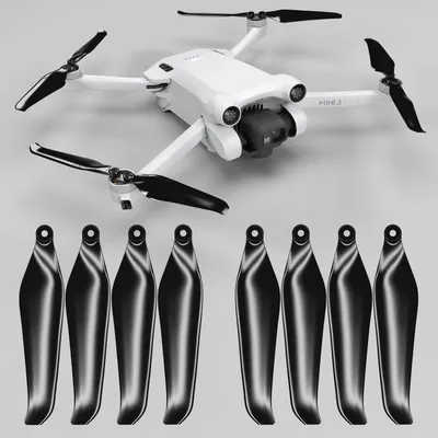 Stealth-Propeller für DJI Mini 3 Pro & Mini 4 Pro, 4 St., Schwarz