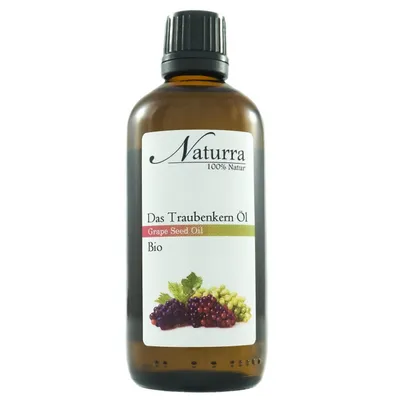 Bio Traubenkernöl 100ml kaltgepresst unraffiniert nativ vegan Hautöl Naturkosmetik