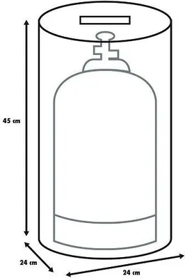 Produktbild von Primaster Schutzhülle Universal für Gasflaschen 5 kg