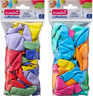 Luftballons 35 Stück, bunt, für Dekoration und Partys