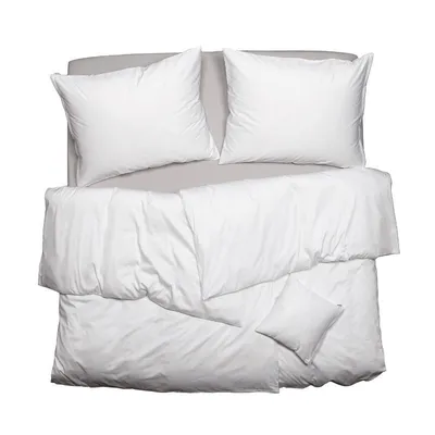 Obrázek produktu pro SCANquilt povlečení SATÉN PLUS bílá 100% dlouhovlákná česaná bavlna 140 x 220/70 x 90 cm