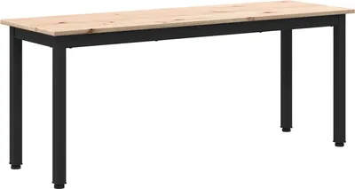 Image de banc Naturel 110 x 35 x 45 cm Bois de pin massif