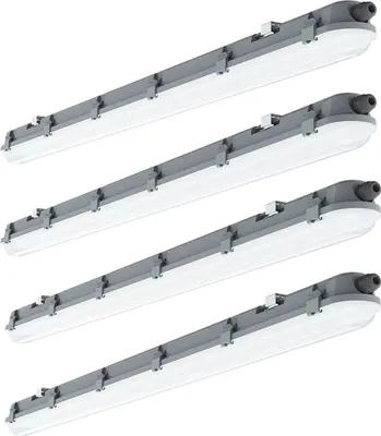 Produktbild von 4er Set LED Wannenleuchten, 4320 Lumen, kaltweiß
