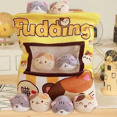 Produktbild von Kinderkussens mit weichem Plüsch in Snackform